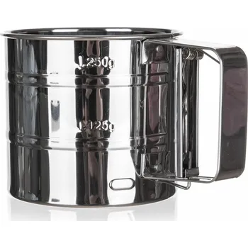 Cedník a síto síto na mouku mechanické 10,5x9cm AKCENT nerez