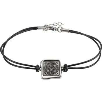 Náramek Free Style Náramek z chirurgické oceli a kůže BSS870ST Délka náramku: 21 cm