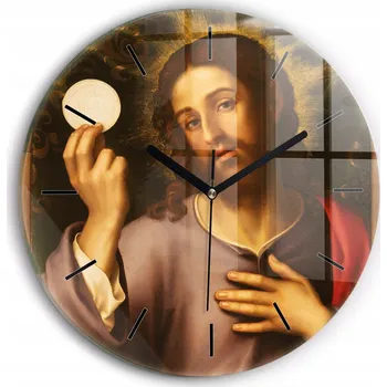 Hodiny Nástěnné hodiny SacroArte, hnědé, 30 cm