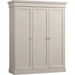 WOOOD Šedobéžová dřevěná skříň Oleia 212 x 171 cm