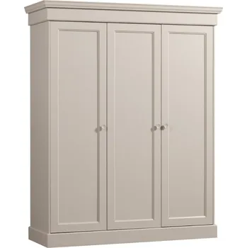 Šatní skříň WOOOD Šedobéžová dřevěná skříň Oleia 212 x 171 cm