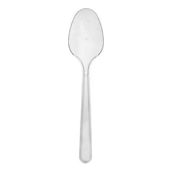 Jednorázové nádobí Lžíce polévkové Venice - Reuse - 18 cm, transparentní, 100 ks