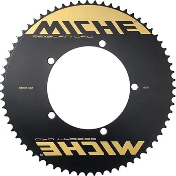 Klika na kolo Miche převodník Seigiorni Oro 144 mm 66z Al Box (černá/zlatá)