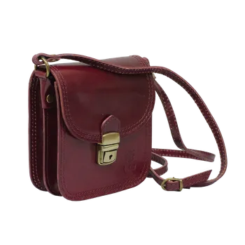 Kabelka NovaKabelka.cz Kožená italská crossbody kabelka Didimo Bordo