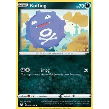 Karetní hra Pokémon CRZ 075/159 Koffing - Crown Zenith Stav: Near Mint, Verze: REVERSE HOLO