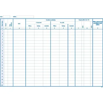 Tiskopis Daňová evidence plátce PaM 1