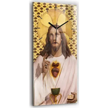 Hodiny Nástěnné hodiny SacroArte žluté 30 cm