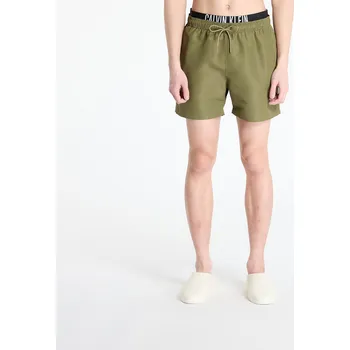 Dámské plavky Plavky Calvin Klein Jeans Medium Double Wb Boardshorts Green S