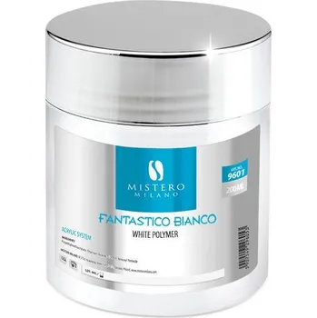 Mistero Milano - akrylový prášek - WHITE POLYMER FANTASTICO BIANCO 200ml