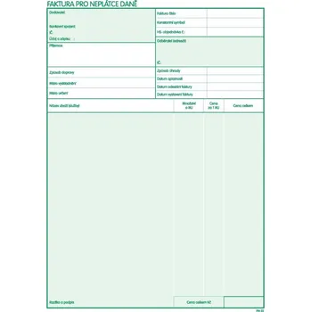 Tiskopis Faktura A4 neplátce propis PaM 22
