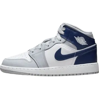 Dámské tenisky Air Jordan Jordan 1 Mid "Wolf Grey Midnight Navy" (GS) Velikost: 37.5