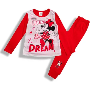 Dívčí pyžamo Disney Dětské dívčí pyžamo červené Minnie Mouse 4-10 let Velikost: 140