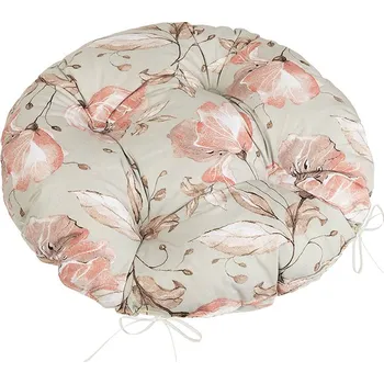 Podsedák Bellatex Sedák na židli kulatý - lilie losos velikost: průměr 40 cm