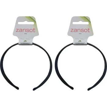 Čelenka ZANSOT Plastová čelenka do vlasů 1,5 cm, lesklá černá