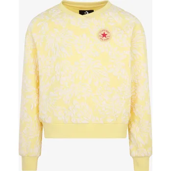 Chlapecká mikina Converse CNVG FLORAL JACQUARD CREWNECK XL
