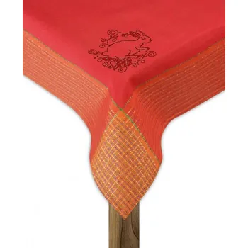 ubrus Velikonoční ubrus na stůl SERENITY červená 45x95 cm