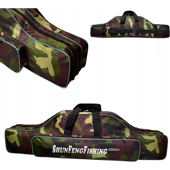 Pouzdro na prut Pouzdro na pruty 80cm 2 komory kapsa popruh madla VYSTUŽENÉ