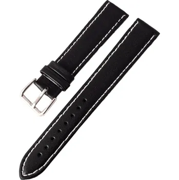 Řemínek na hodinky Kožený řemínek Ricardo Napoli, černý