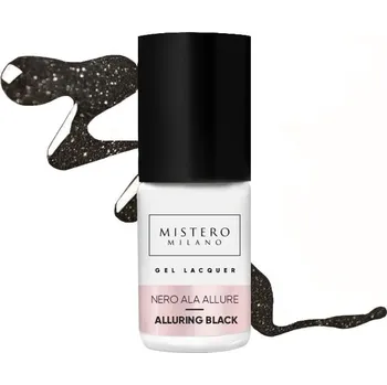 Lak na nehty Mistero Milano - Gel lak - ALLURING BLACK 7ml