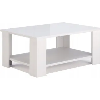 Konferenční stolek Konferenční stolek Flory 100 cm bílý lesk moderní obdélníkový do obýváku Intesi