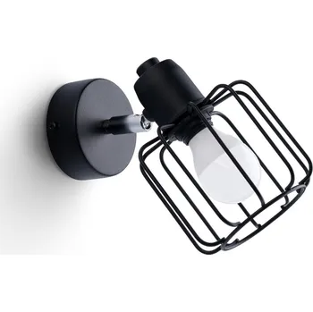 Nástěnné svítidlo Nástěnné svítidlo BELUCI 1 černé moderní kovové s pohyblivým stínidlem do obýváku a ložnice