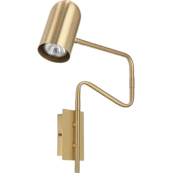 Nástěnné svítidlo Nástěnné svítidlo Hosti moderní zlaté kovové do ložnice a obýváku Candellux Lighting 39 cm