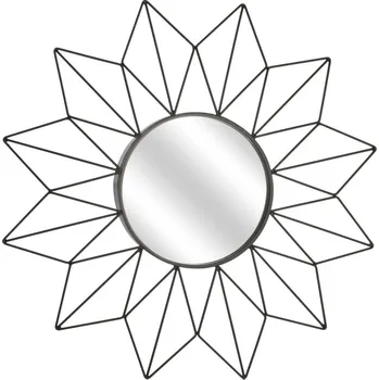 Zrcadlo Kulaté nástěnné zrcadlo Intesi Volant černé industriální do předsíně 50 cm