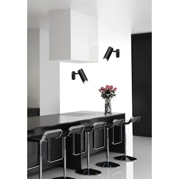 Nástěnné svítidlo Nástěnné svítidlo Colly moderní černé LED nastavitelné do obýváku ložnice kuchyně jídelny