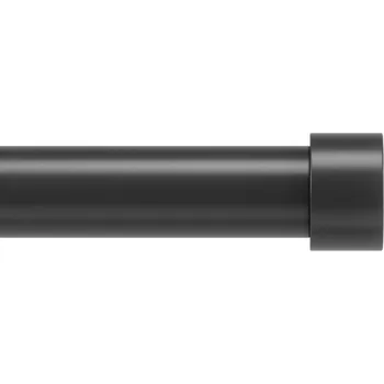 Garnýž Jednoduchá černá garnýž Umbra Cappa do obýváku, nastavitelná 168–305 cm, moderní