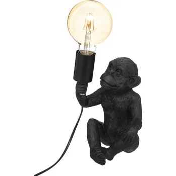 Lampička Noční lampa Monkey Atmosphera černá moderní do ložnice a obýváku 24,5 cm glamour