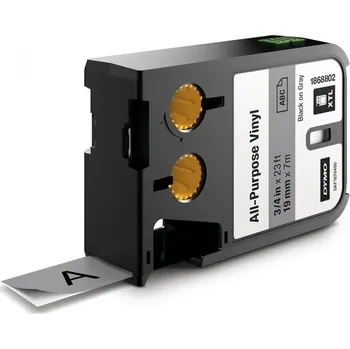 Pásek do tiskárny Páska Dymo XTL, 19mm (vinyl) šedá, černý tisk, 7m