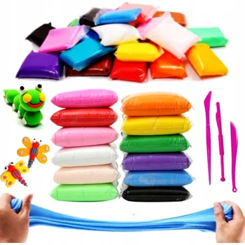 Modelovací hmota PĚNOVÁ PLASTELÍNA POLYMEROVÁ HLÍNA SENSO 12 Ks