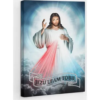 Obraz Tištěný Obraz na Plátně na Zeď Portrét Ježíše Milosrdného 20x30 cm