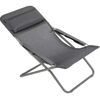 Zahradní lehátko Polohovací lehátko TRANSABED BatylineDUO šedá Obsidian