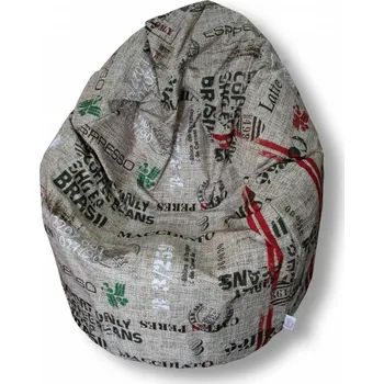 Sedací pytel Sedací vak Kavárna - velikost L-výška 110 cm