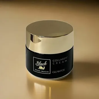 Glamfox Black Snail Mucin Collagen Cream kolagenový krém se šnečím mucinem 50 ml