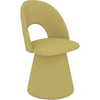 Jídelní židle Žluté čalouněné jídelní křeslo Kalo – Makamii ID_1730698