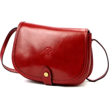 Kožená kabelka Florence 49-1 - červená