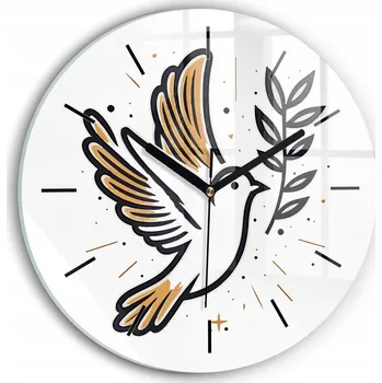 Hodiny Nástěnné hodiny SacroArte bílé 30 cm