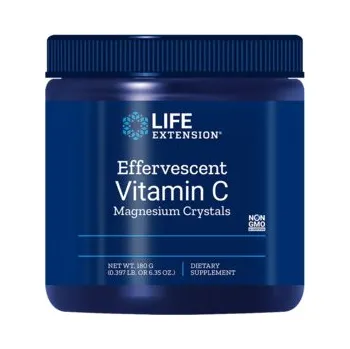 Zdraví Life Extension Effervescent Vitamin C Magnesium Crystals Doplněk stravy s hořčíkem a vitaminem C 180 g, krystaly, EXP. 06/2025