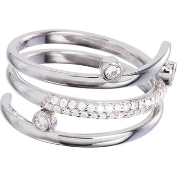 Prsten Preciosa Stříbrný prsten Infinite s českým křišťálem Preciosa 6879 00B Velikost: BC (průměr 17,4mm, CZ 55)