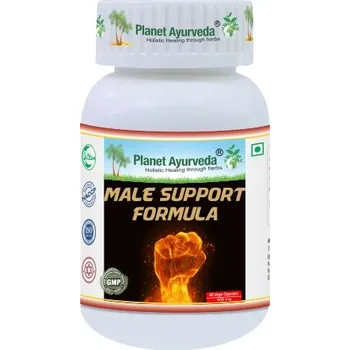 Planet Ayurveda Male Support Formula - Vitalita, Zdraví mužů - 500 mg, 60 kapslí