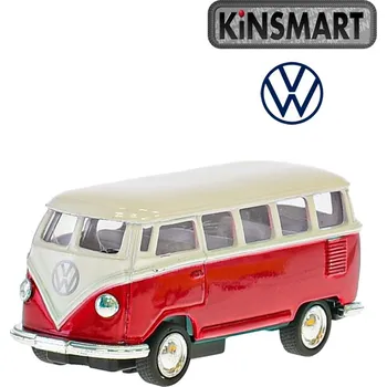 autíčko Kinsmart 1962 VW Classical Bus 1:64 červený