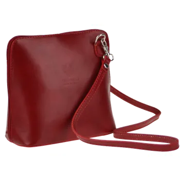 Kabelka NovaKabelka.cz Kožená italská crossbody kabelka Grana Rossa Scura