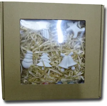 kreativní sada Sádrové magnety k vlastnímu malování - Vánoce, sada