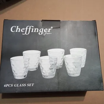 Sklenice Sada SKLENICE NA NÁPOJE , 6 KUSŮ průhledné, 230ml, Cheffinger