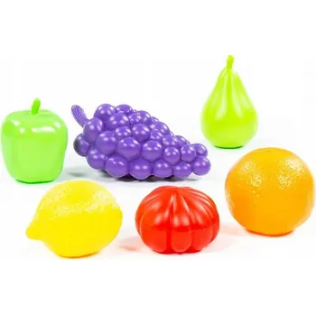 Hra na obchod Polesie Nákupní sada Ovoce Zelenina pro hru na obchod a vaření 6 ks 12m+