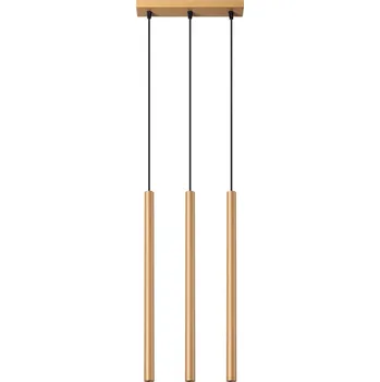 Závěsné svítidlo Pastelo 3L zlaté moderní do obýváku a jídelny kovové tříramenné