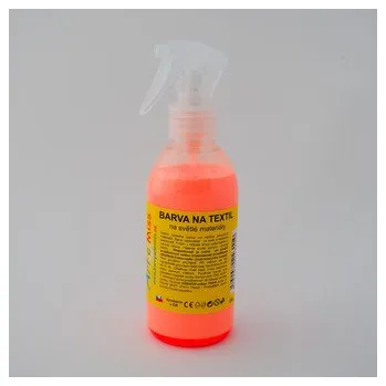 Speciální výtvarná barva ARTEMISS Barva na textil ve spreji - neon (září pod UV světlem) 250g, neon modrá