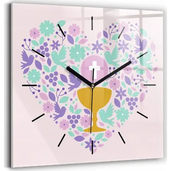 Hodiny Nástěnné hodiny SacroArte růžové 30 cm